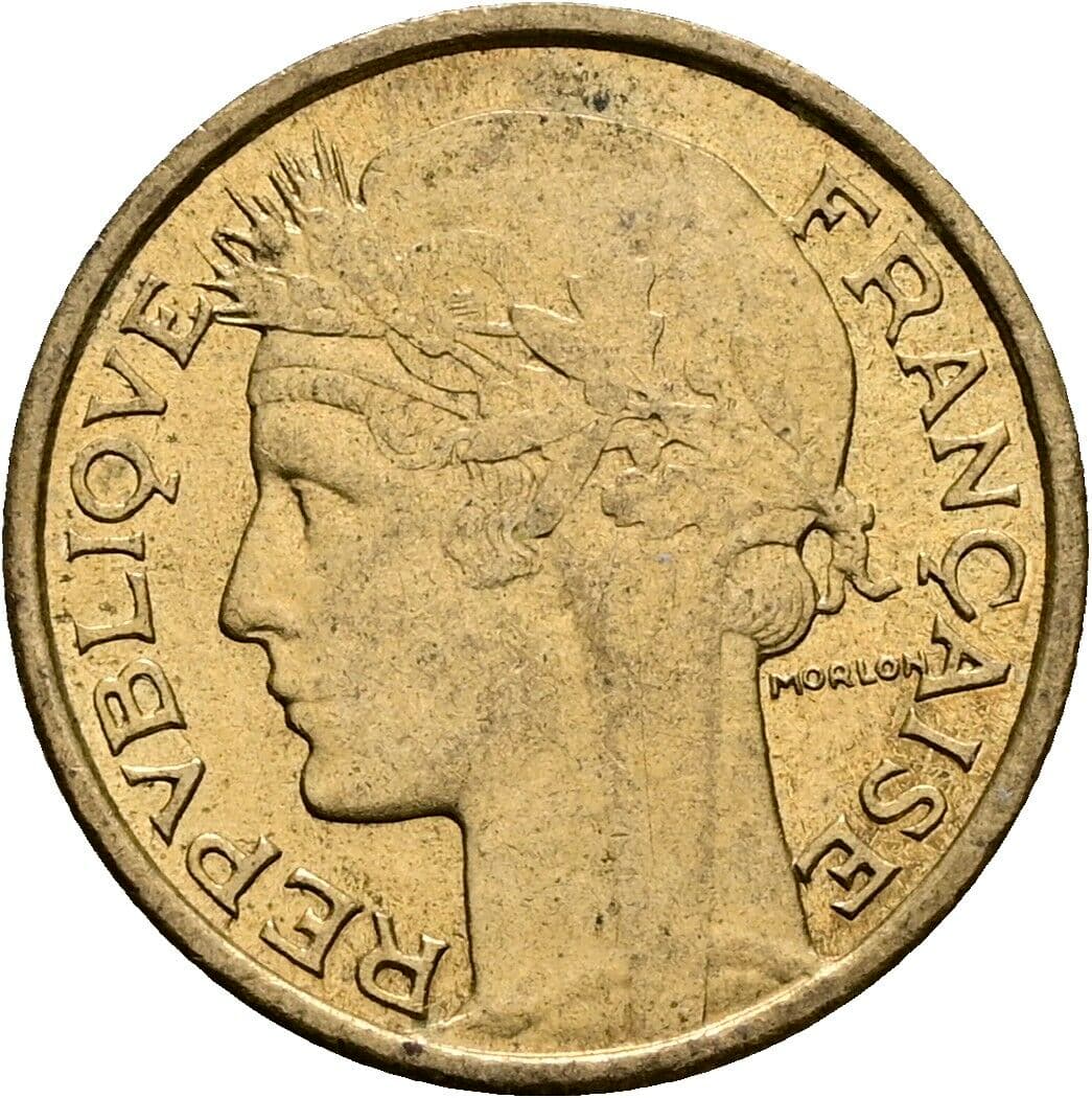 50 Centimes 1937 – Rückseite
