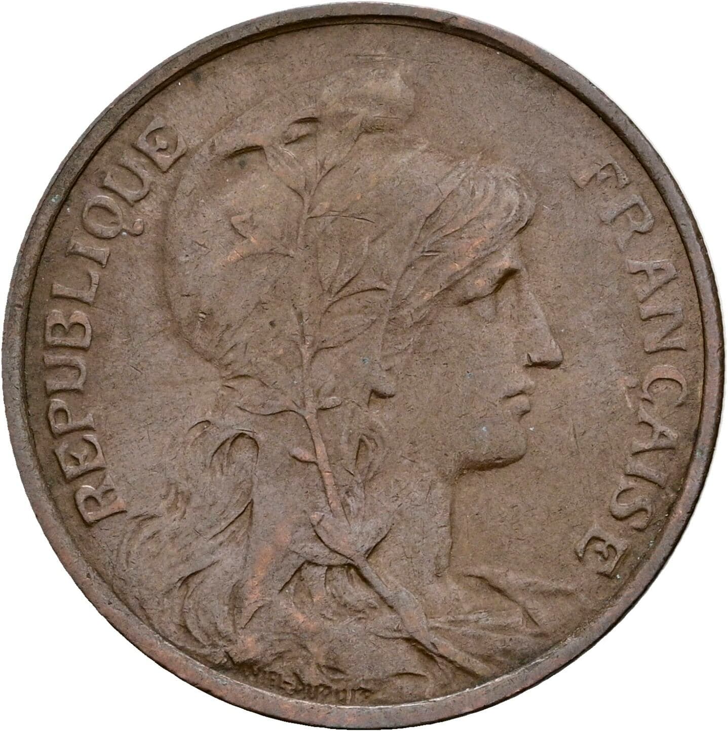5 Centimes 1916 – Vorderseite
