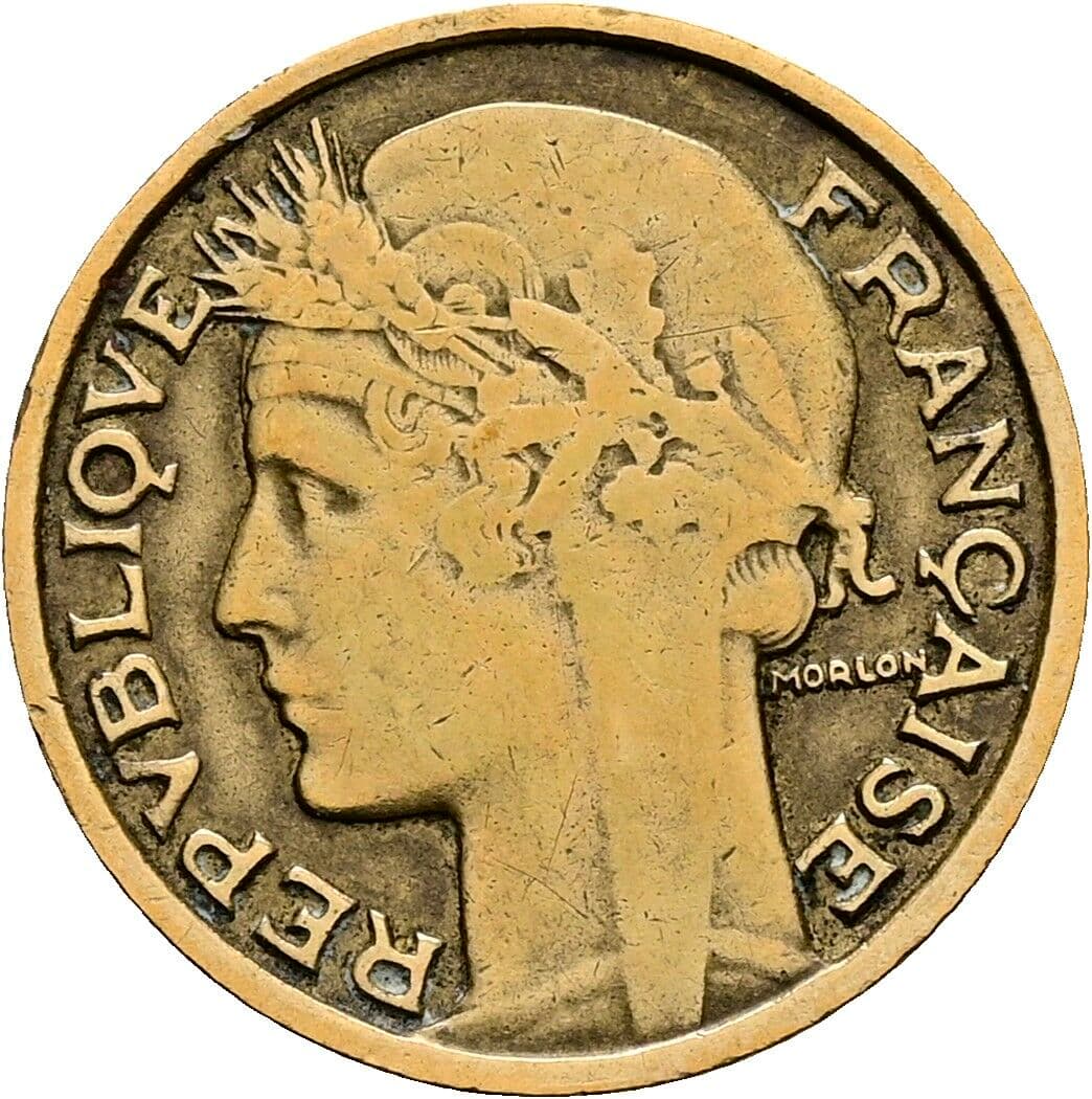 50 Centimes 1932 – Rückseite