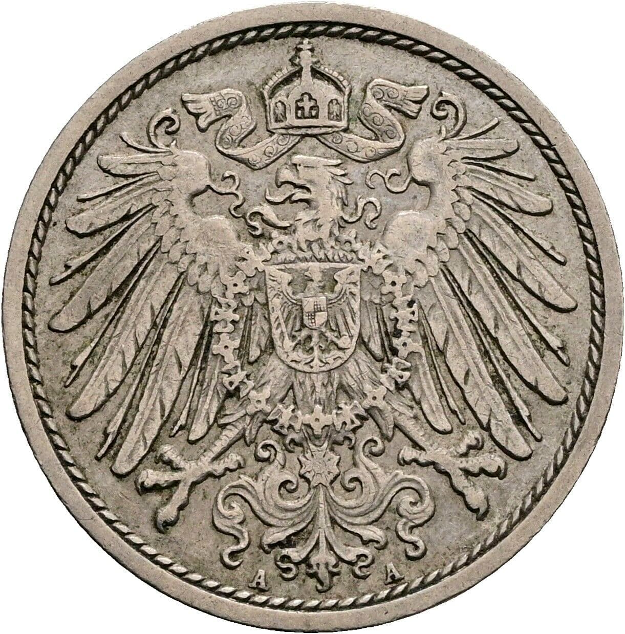 10 Pfennig 1913 A – Rückseite