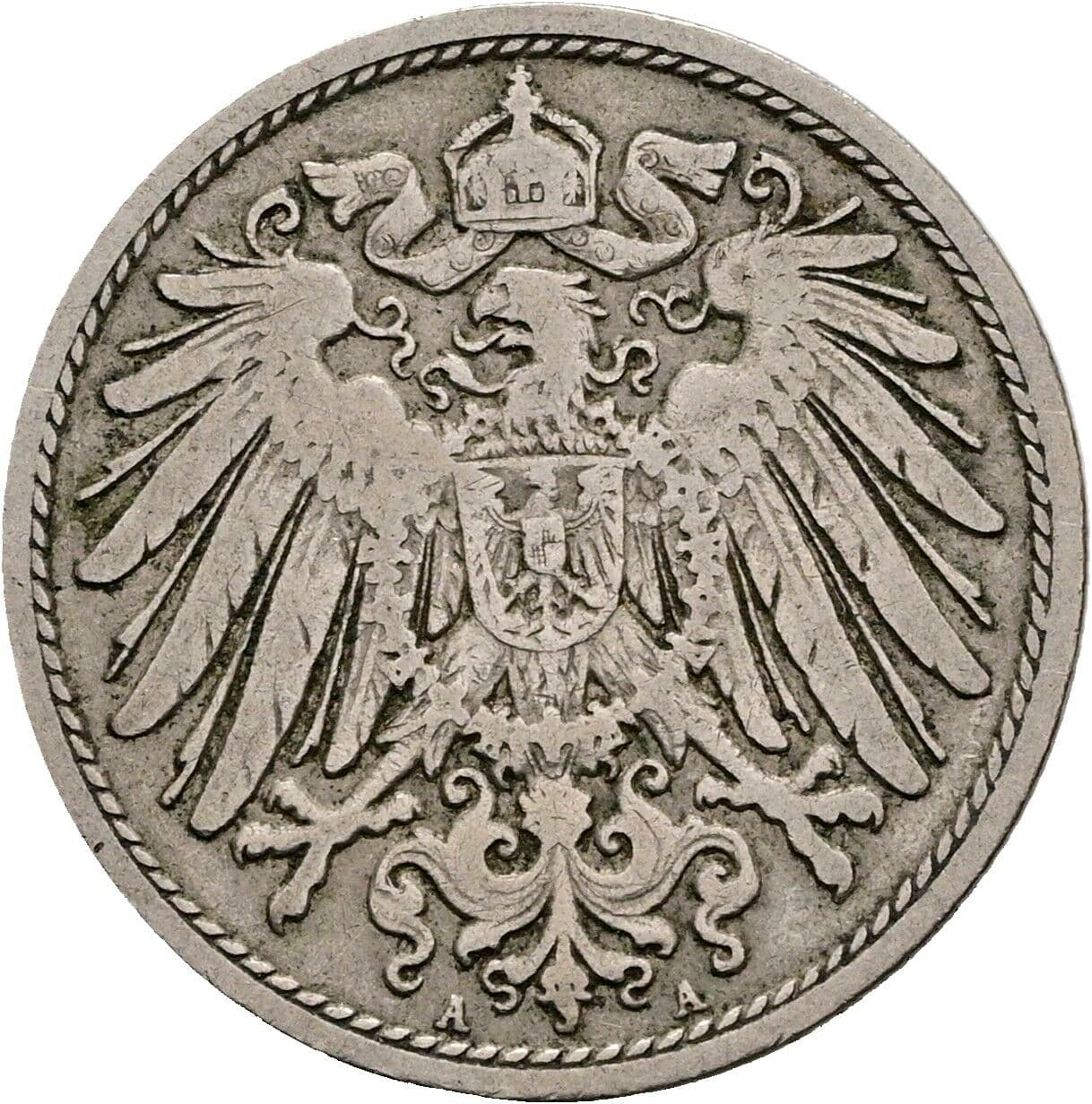 10 Pfennig 1900 A – Rückseite
