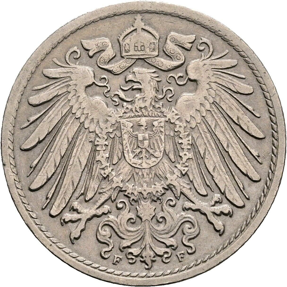 10 Pfennig 1912 F – Rückseite