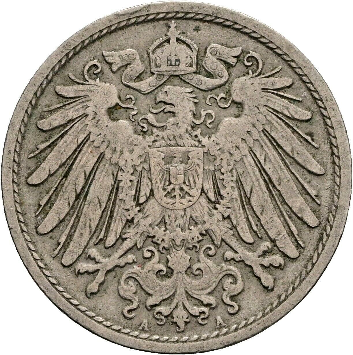 10 Pfennig 1904 A – Rückseite