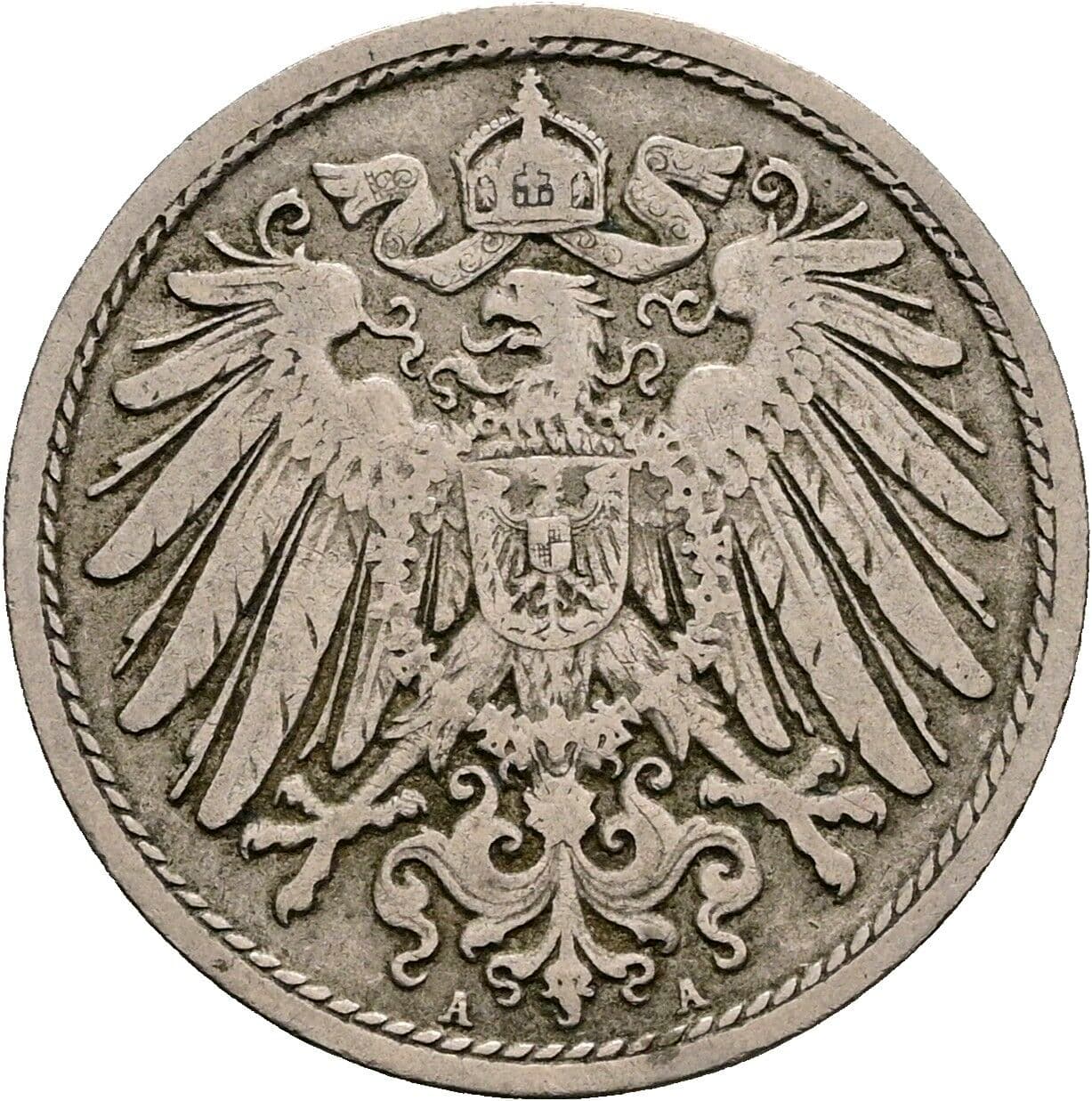 10 Pfennig 1901 A – Rückseite