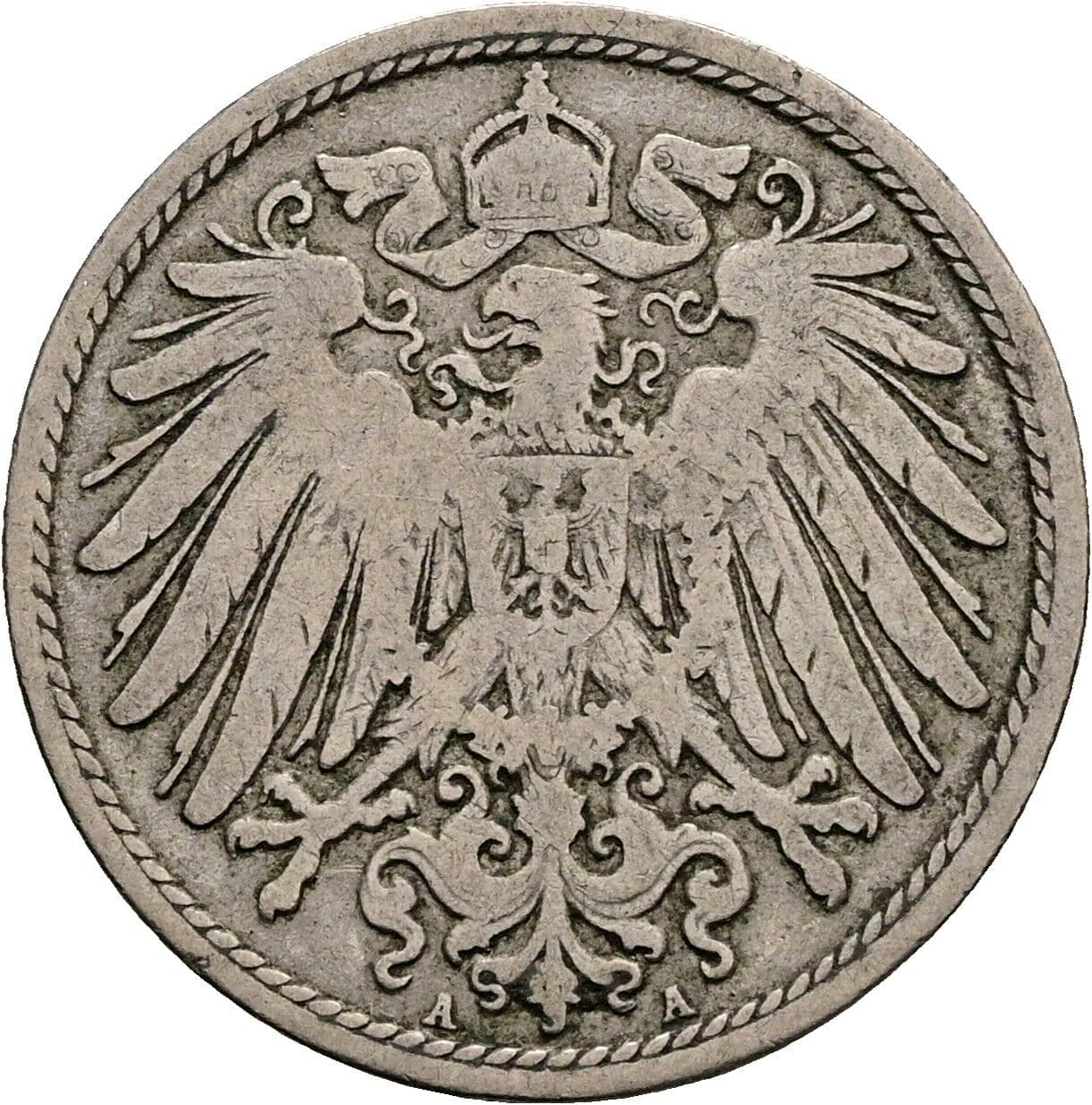 10 Pfennig 1900 A – Rückseite