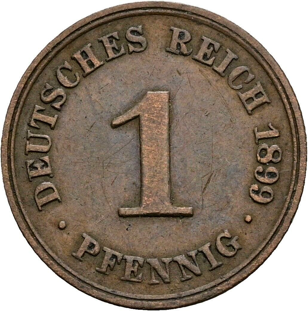 1 Pfennig 1899 A – Vorderseite