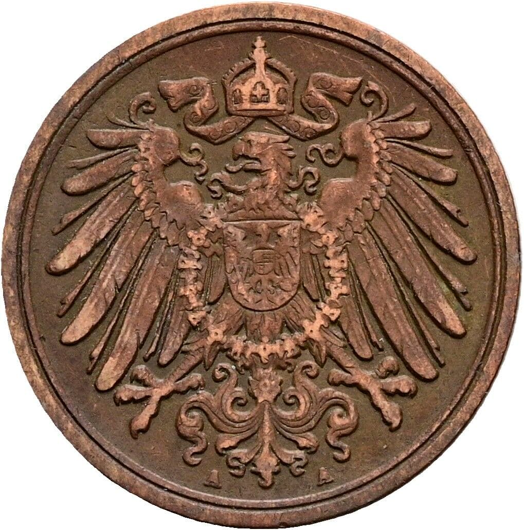 1 Pfennig 1913 A – Rückseite