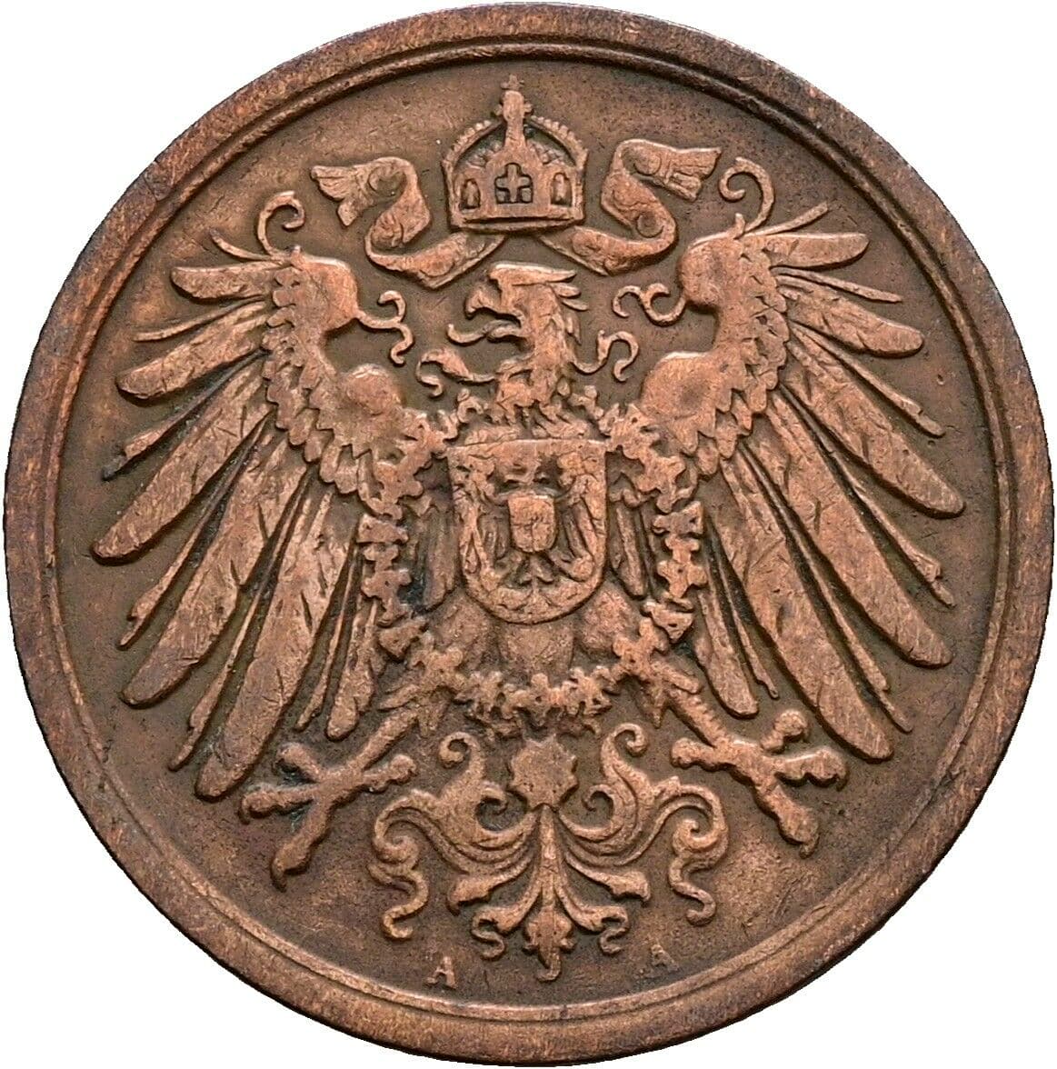2 Pfennig 1915 A – Rückseite