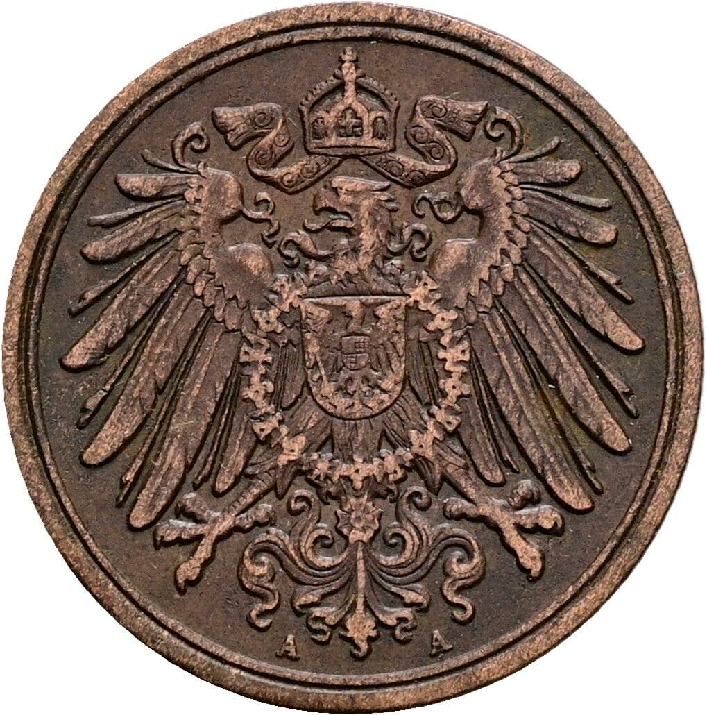 1 Pfennig 1913 A – Rückseite