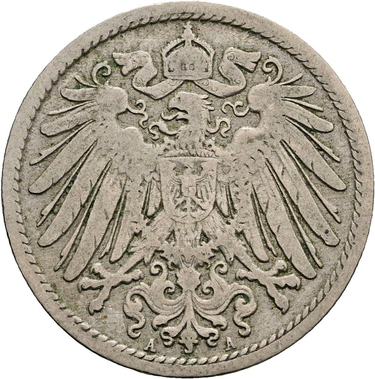 10 Pfennig 1898 A – Rückseite