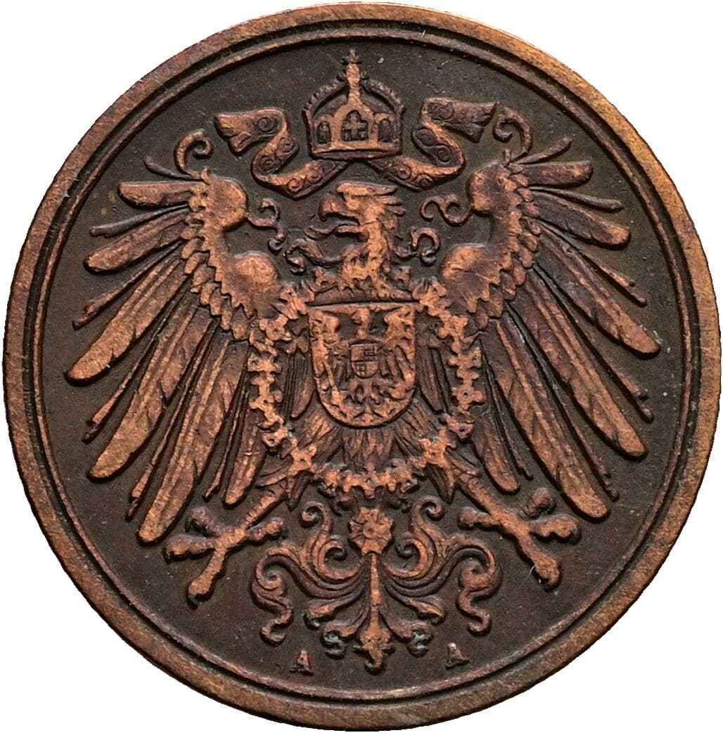 1 Pfennig 1911 A – Rückseite