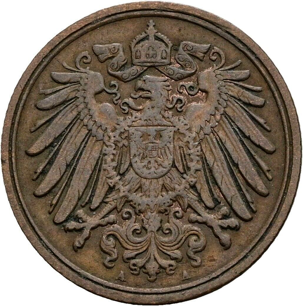 1 Pfennig 1899 A – Rückseite