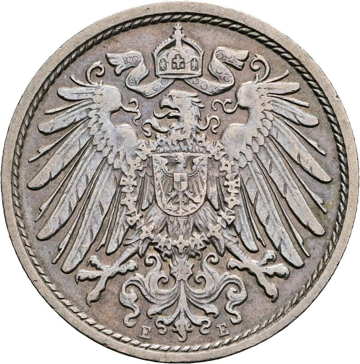 10 Pfennig 1911 E – Rückseite