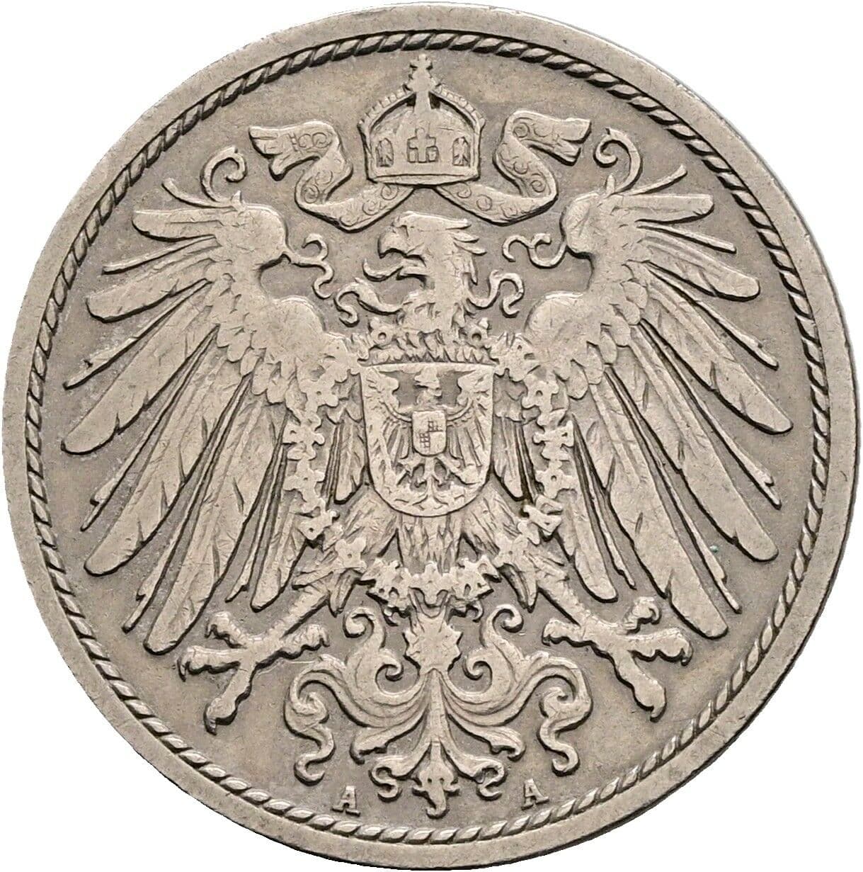 10 Pfennig 1906 A – Rückseite