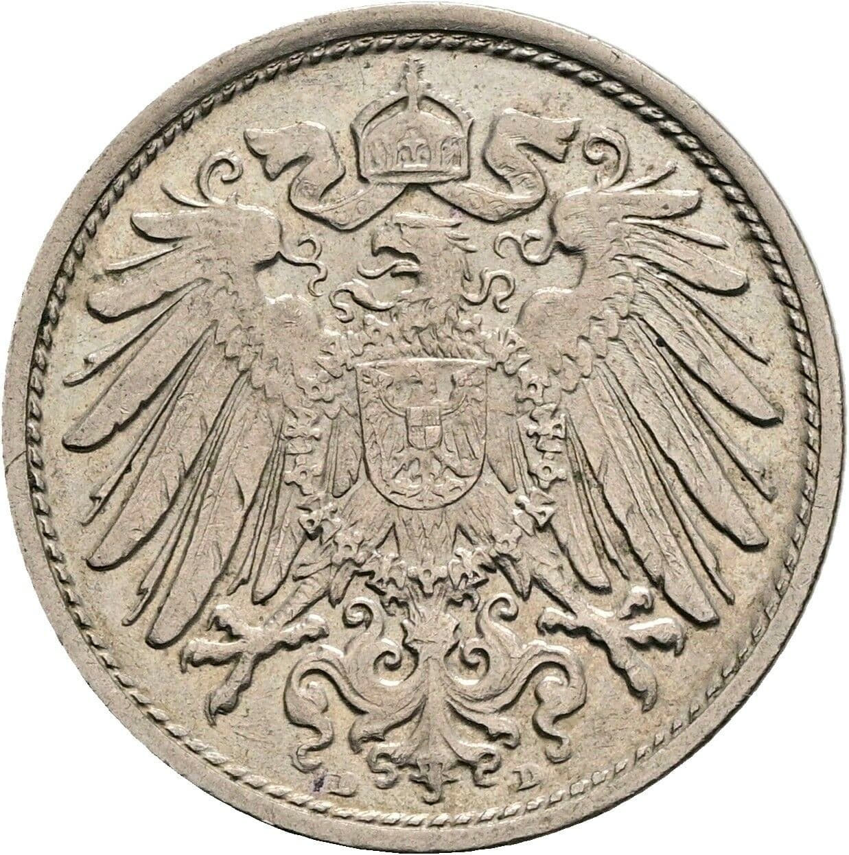 10 Pfennig 1915 D – Rückseite