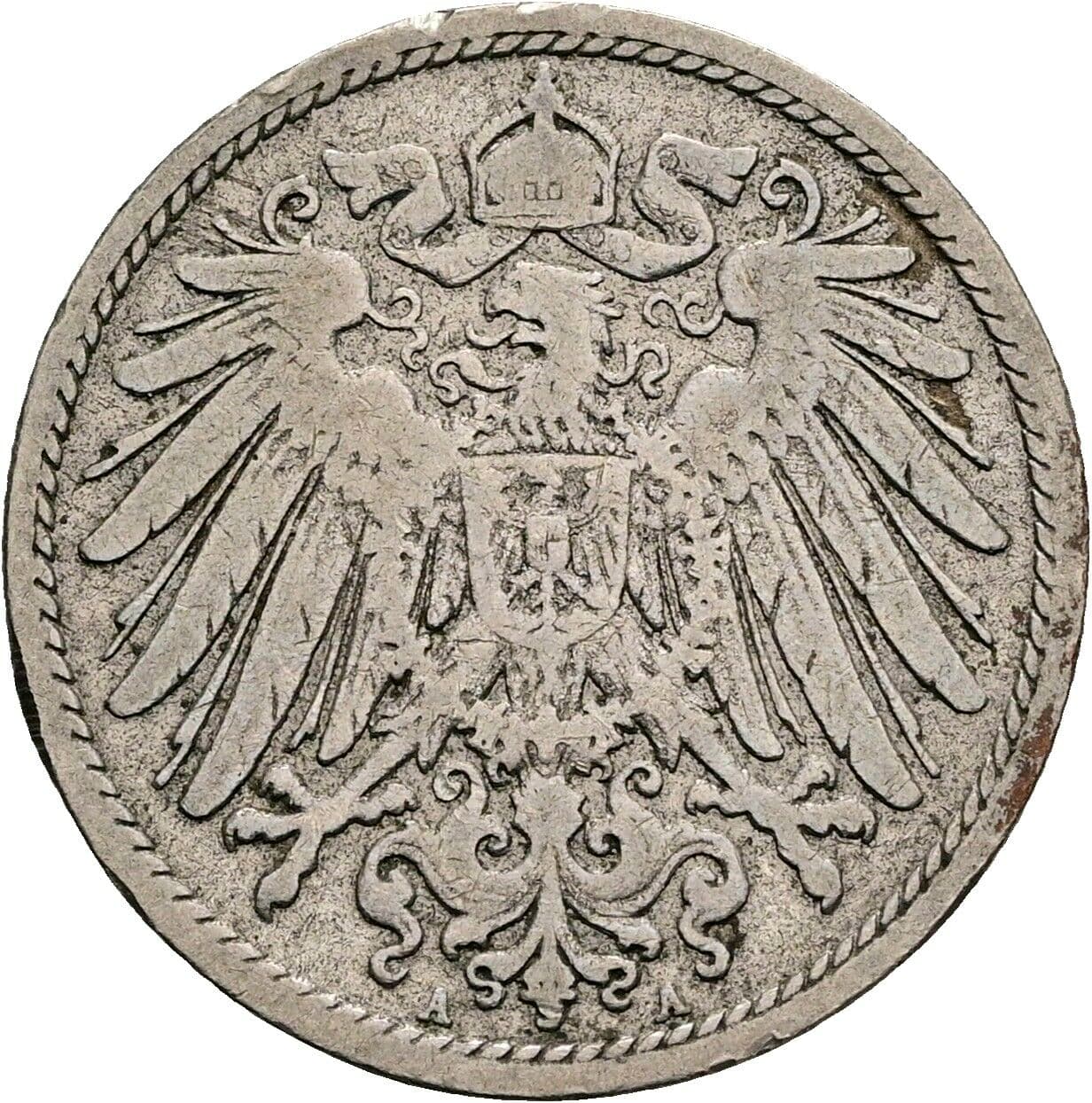 10 Pfennig 1898 A – Rückseite