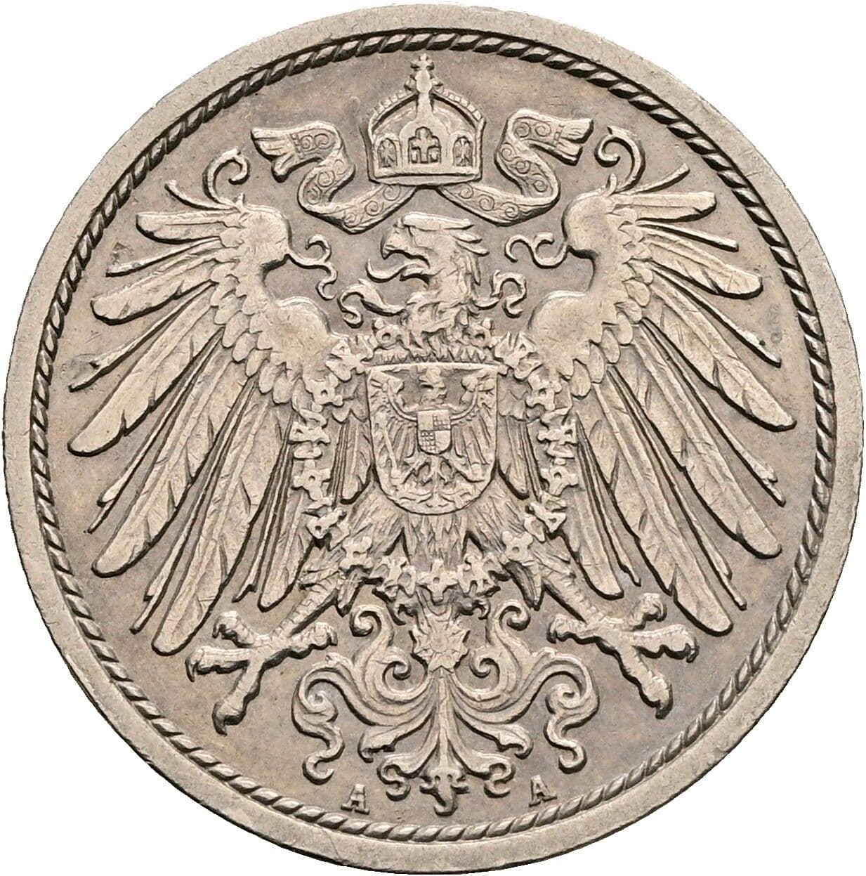 10 Pfennig 1913 A – Rückseite