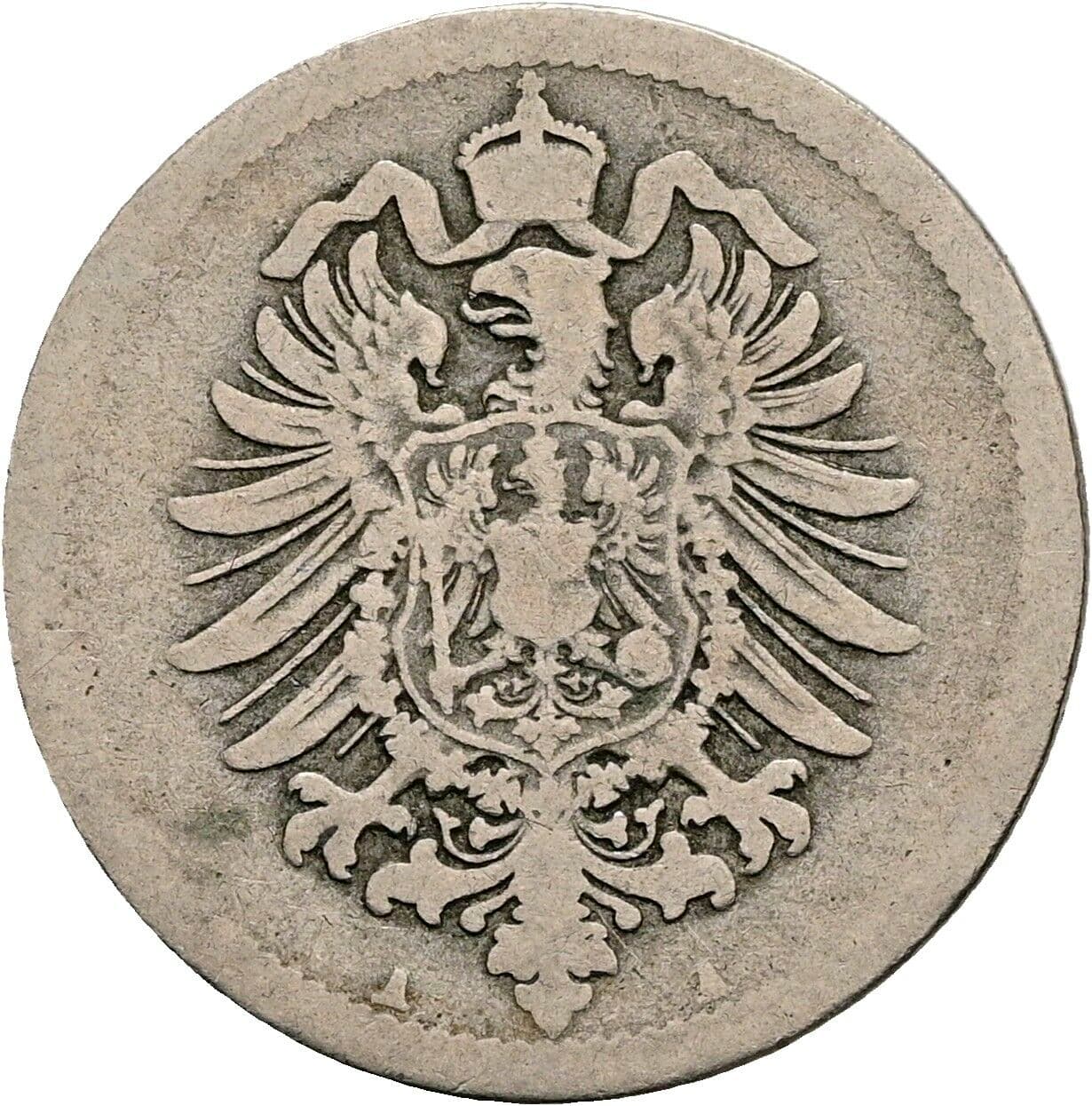 10 Pfennig 1876 A – Rückseite