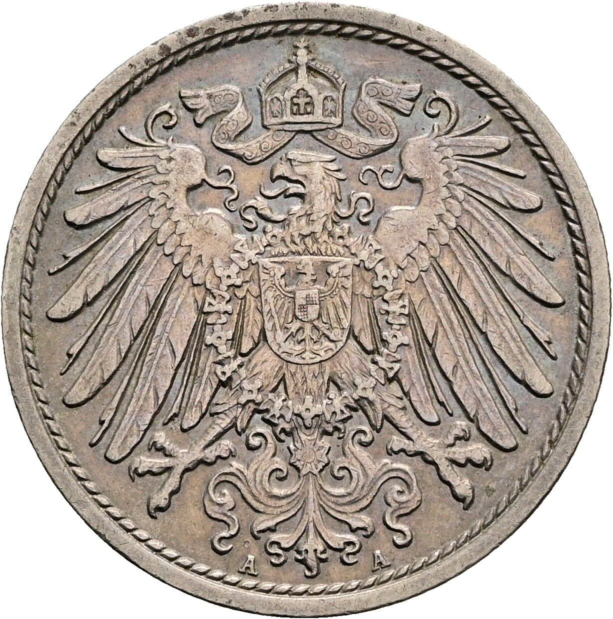10 Pfennig 1912 A – Rückseite