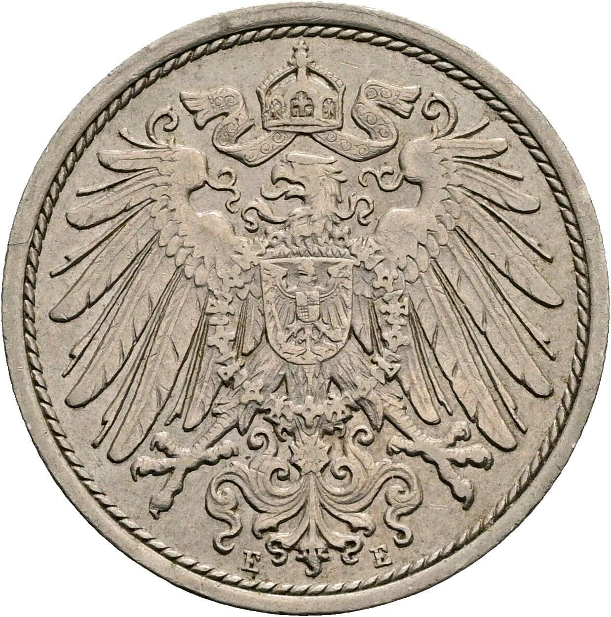 10 Pfennig 1914 E – Rückseite
