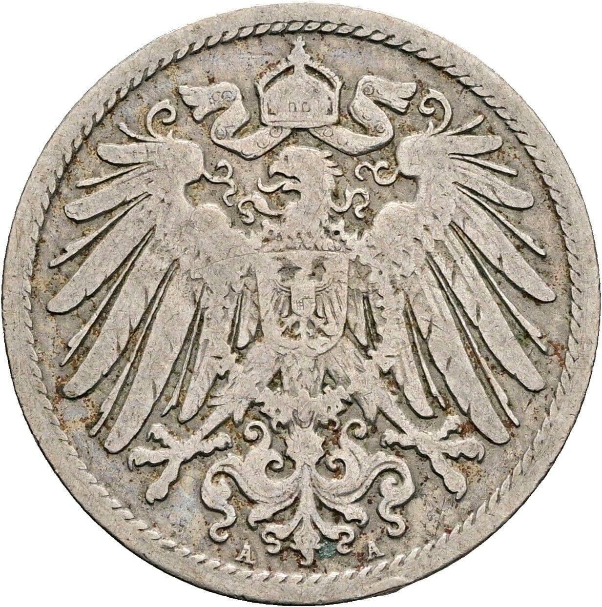 10 Pfennig 1896 A – Rückseite