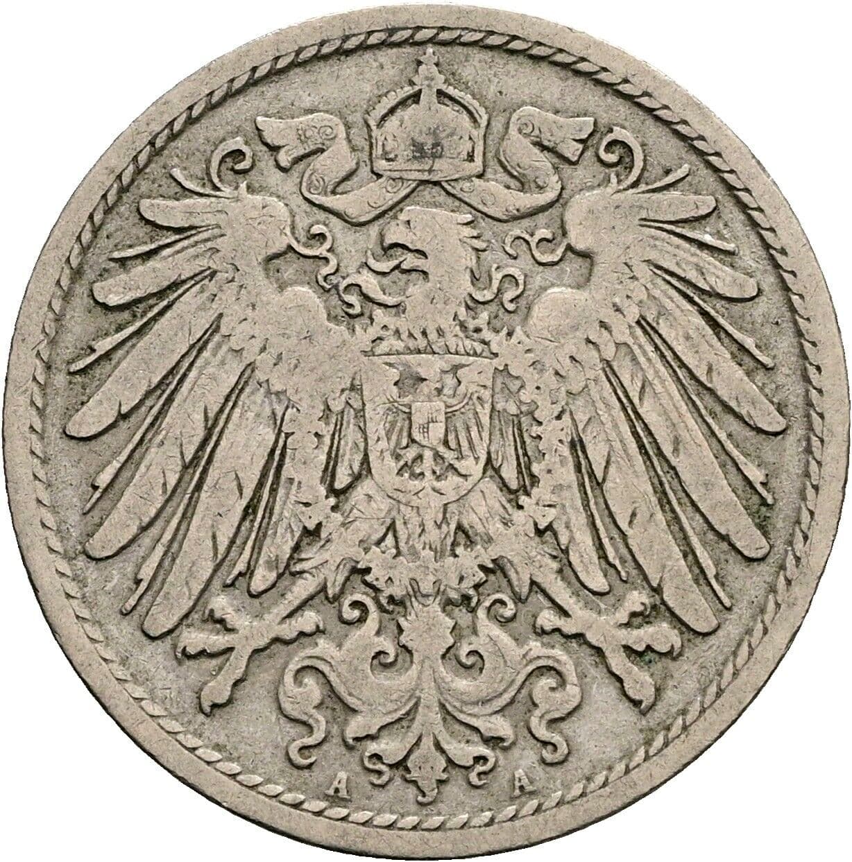 10 Pfennig 1900 A – Rückseite