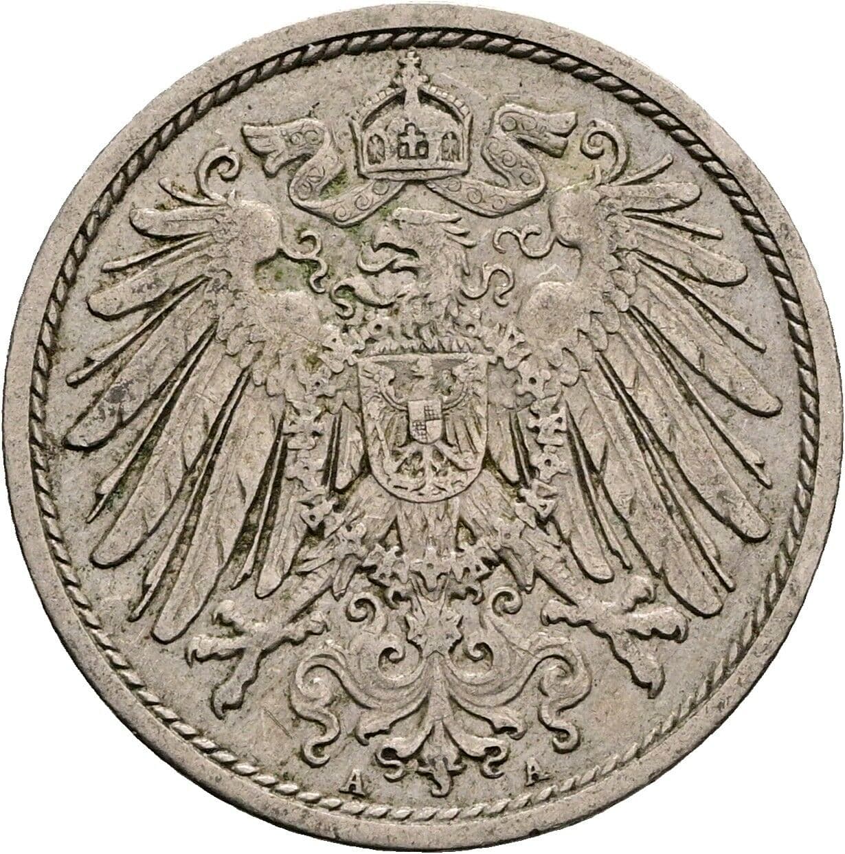 10 Pfennig 1913 A – Rückseite