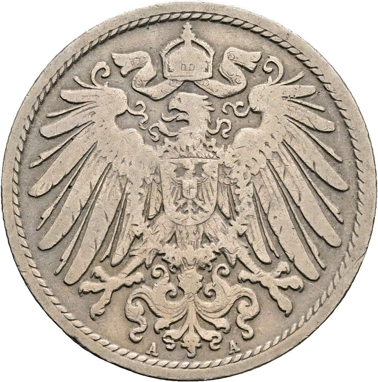 10 Pfennig 1898 A – Rückseite