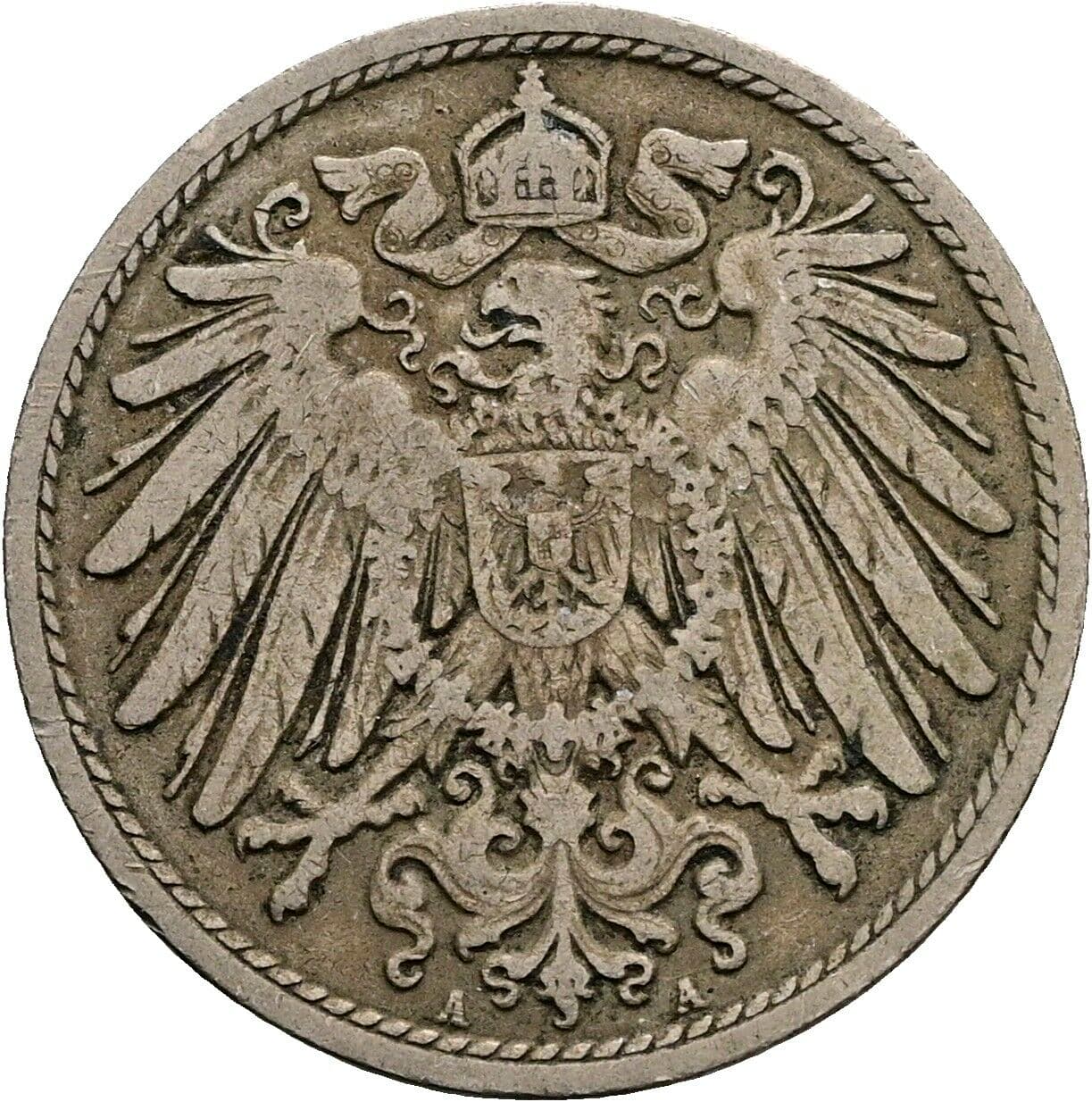 10 Pfennig 1900 A – Rückseite