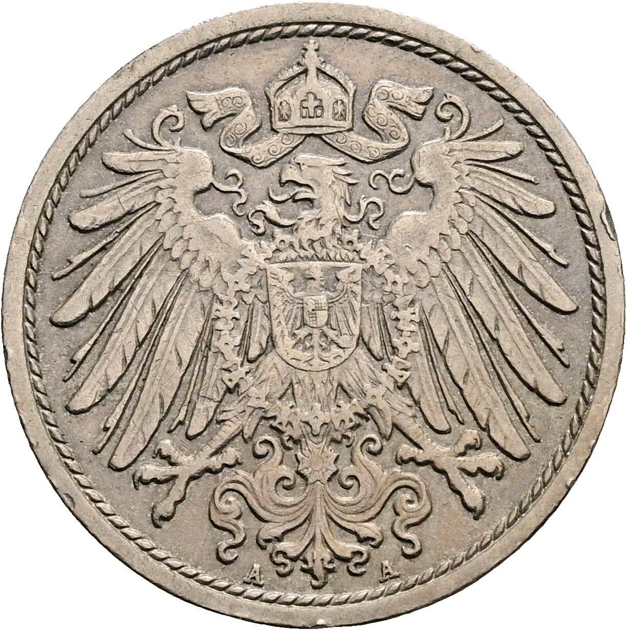 10 Pfennig 1915 A – Rückseite