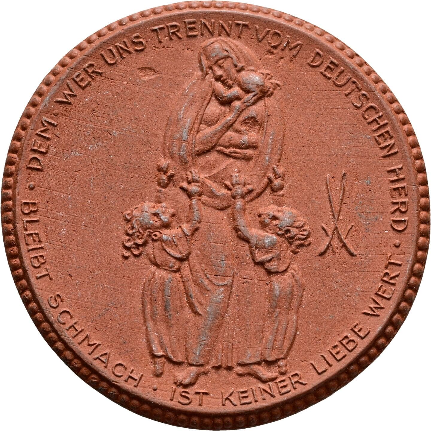 Porzellanmedaille 5 Mark