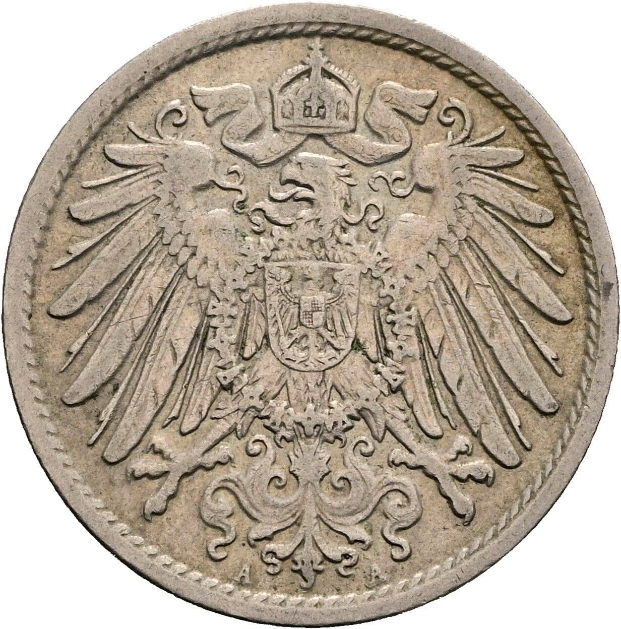 10 Pfennig 1911 A – Rückseite