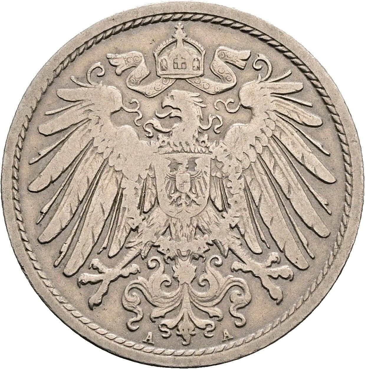 10 Pfennig 1900 A – Rückseite