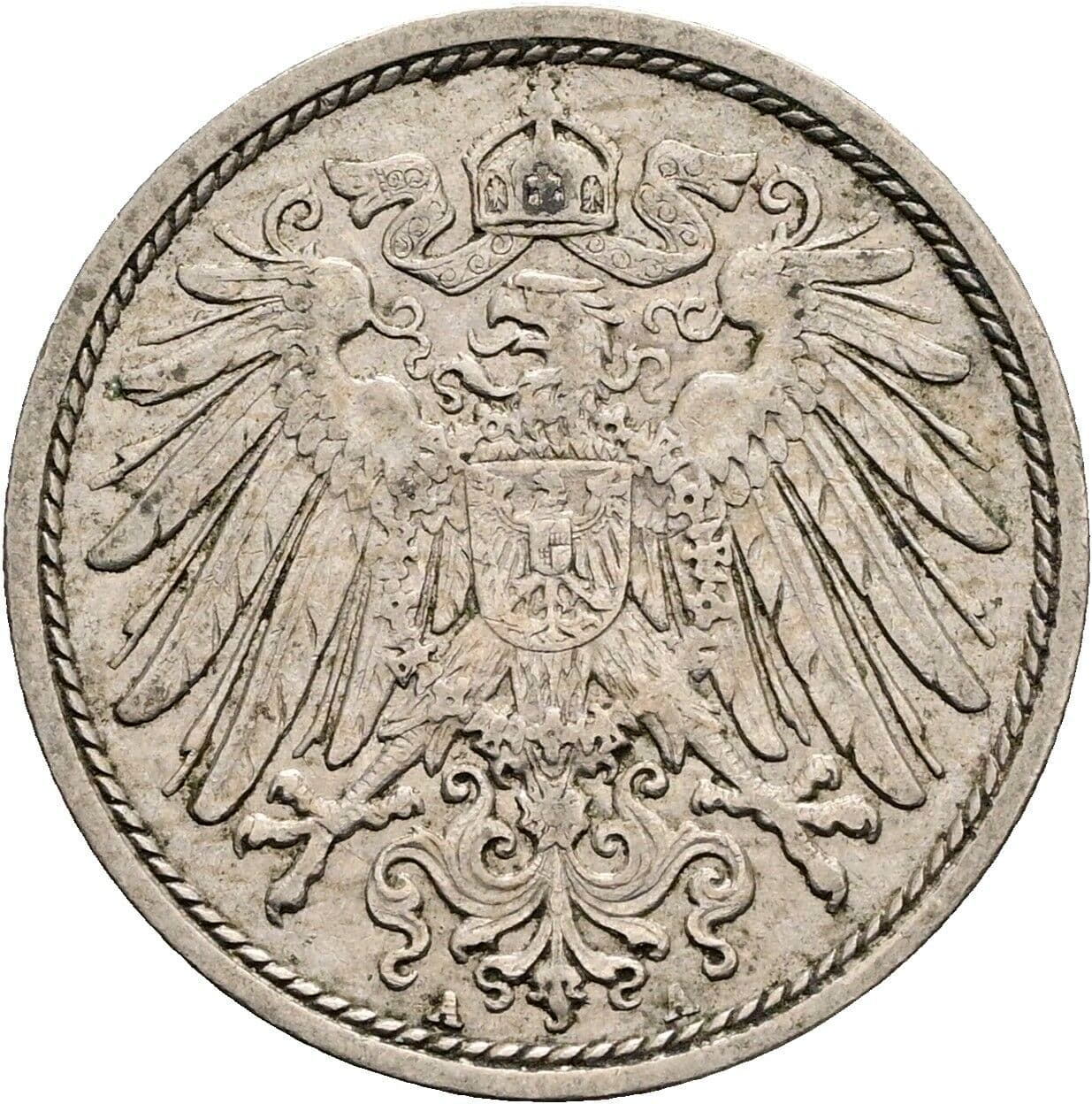 10 Pfennig 1913 A – Rückseite