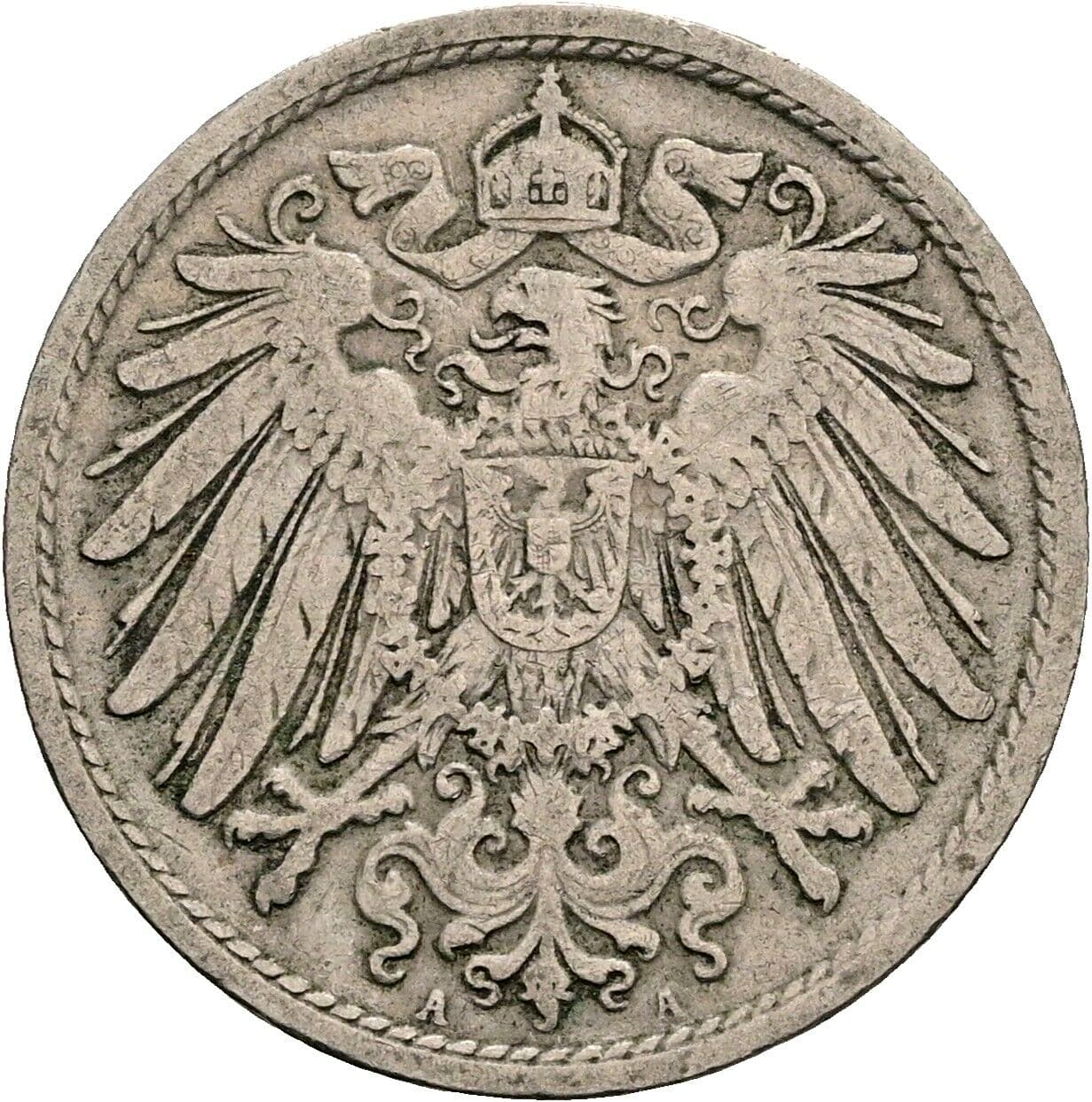 10 Pfennig 1900 A – Rückseite