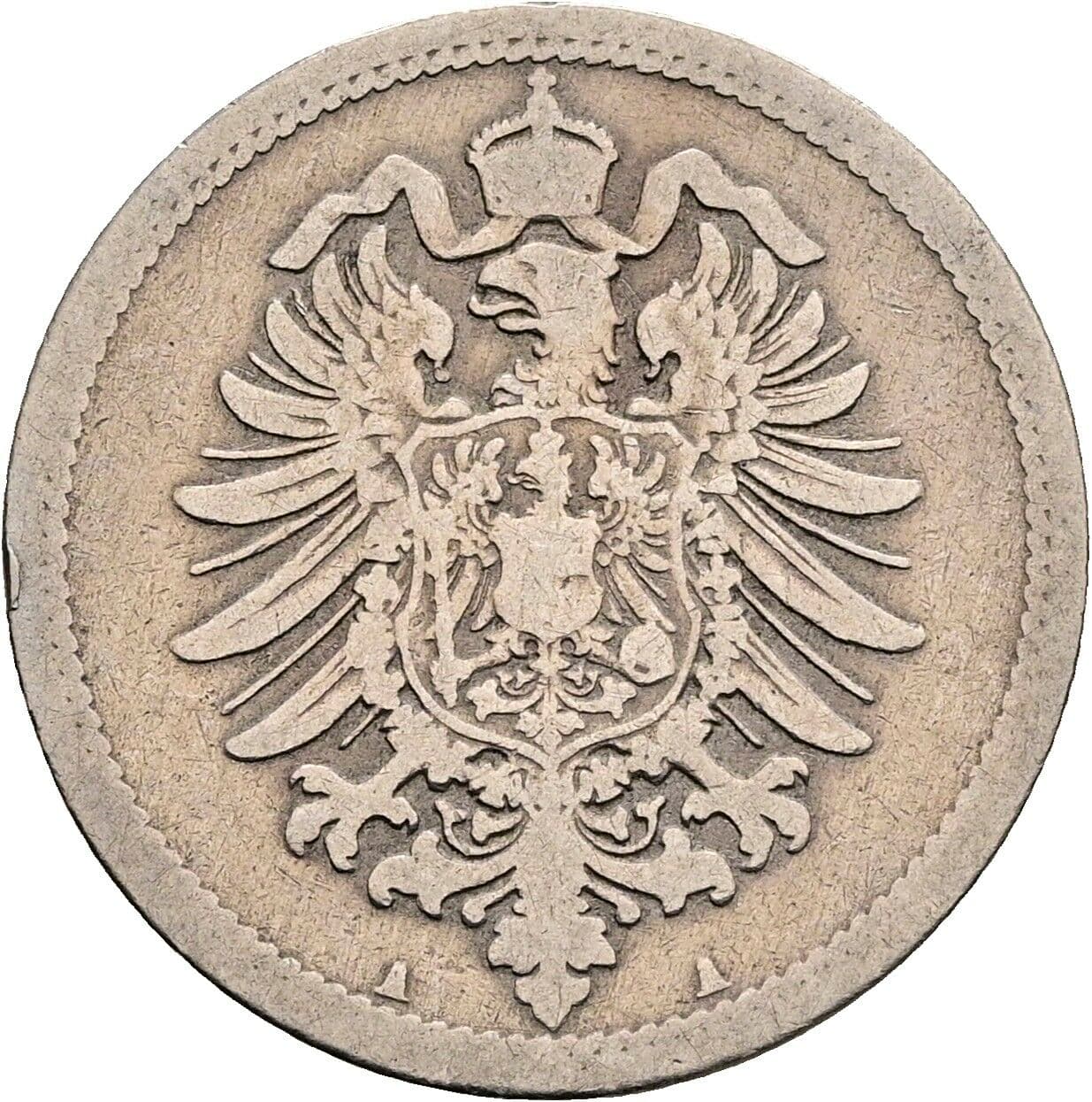 10 Pfennig 1876 A – Rückseite