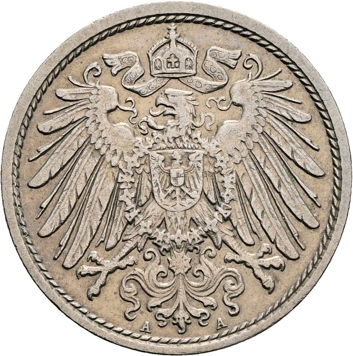 10 Pfennig 1911 A – Rückseite