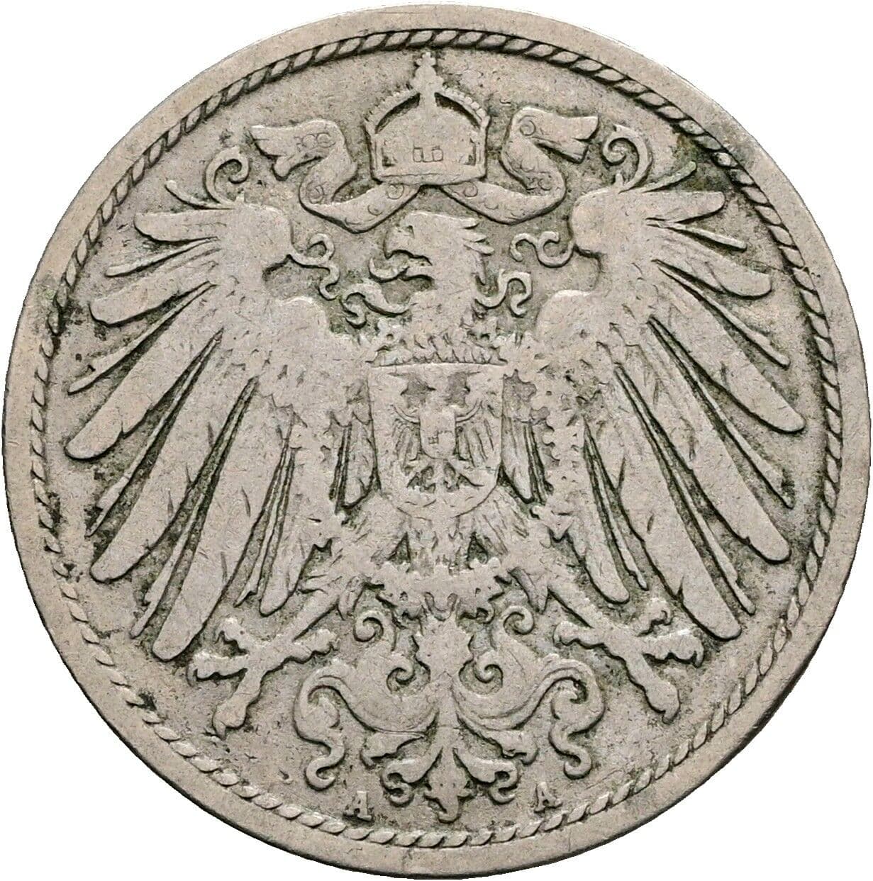 10 Pfennig 1893 A – Rückseite