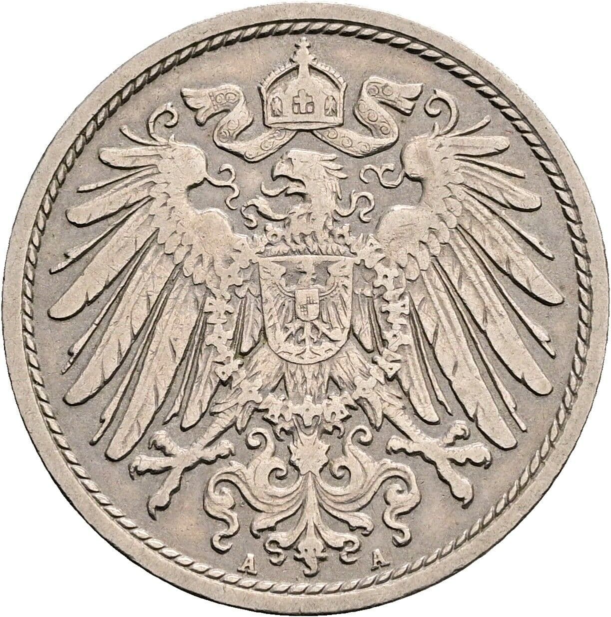 10 Pfennig 1906 A – Rückseite