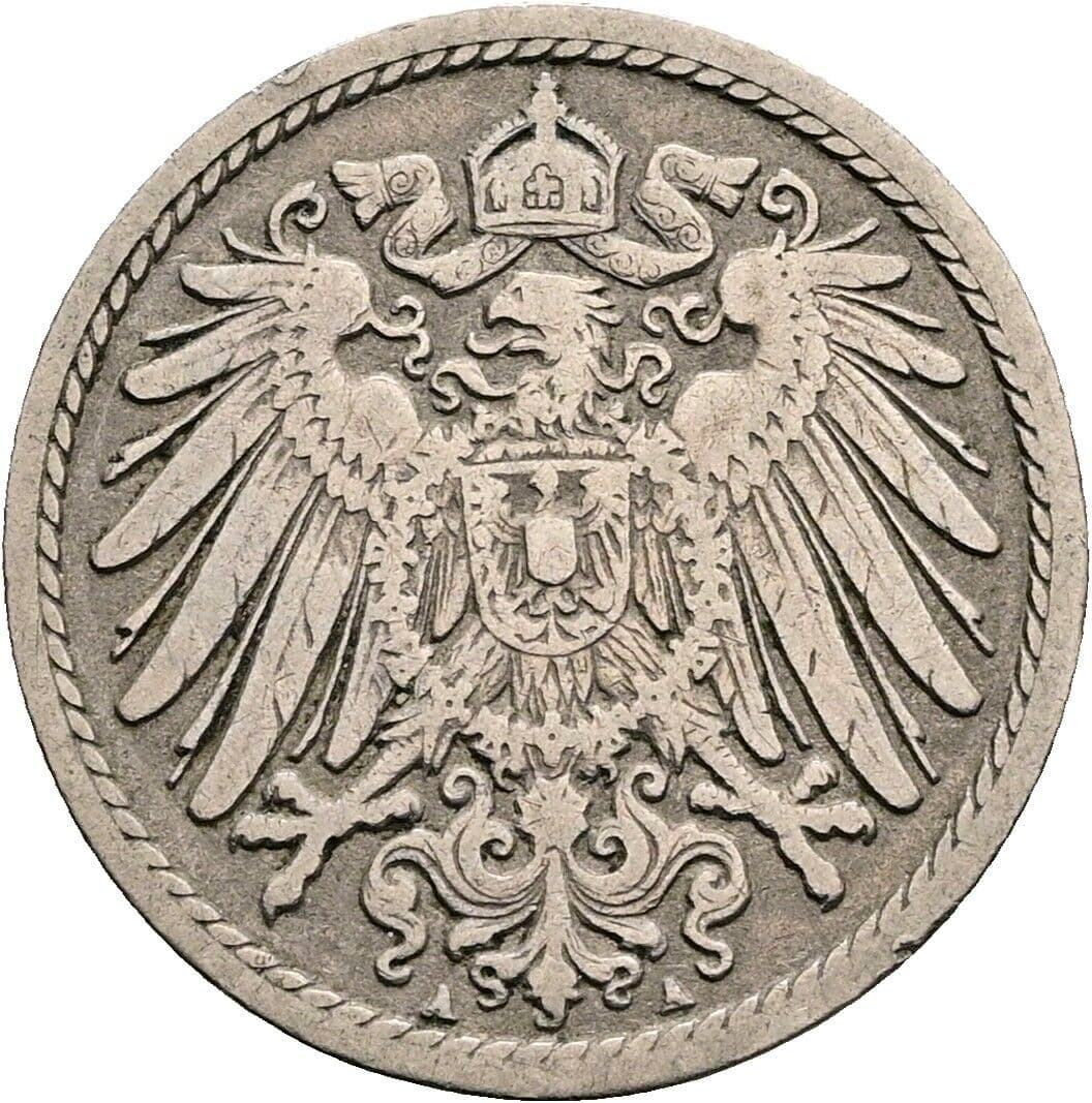 5 Pfennig 1894 A – Rückseite