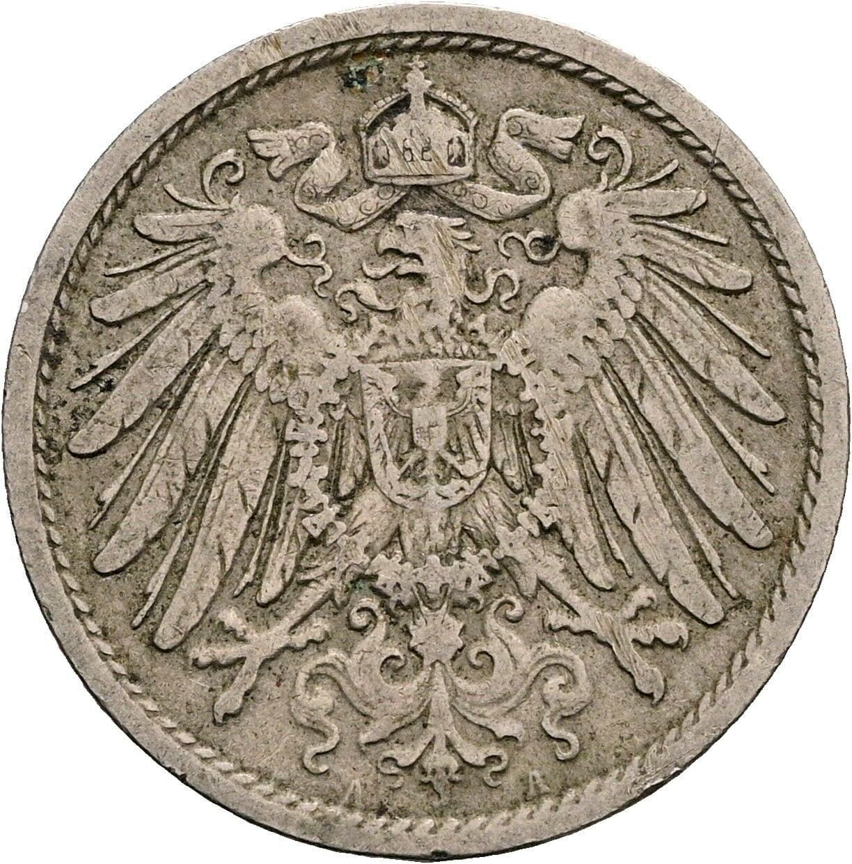 10 Pfennig 1906 A – Rückseite