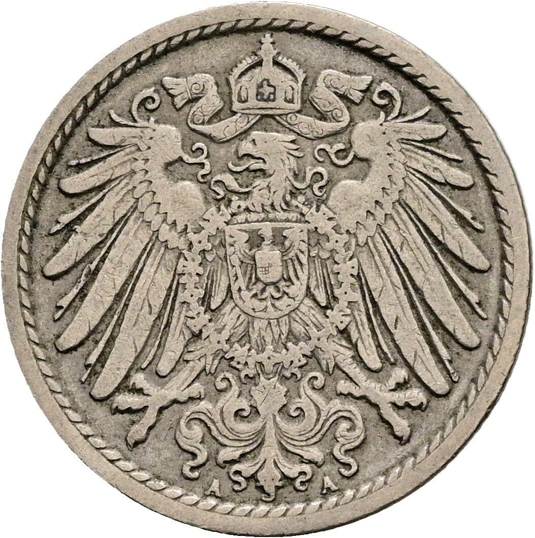 5 Pfennig 1906 A – Rückseite