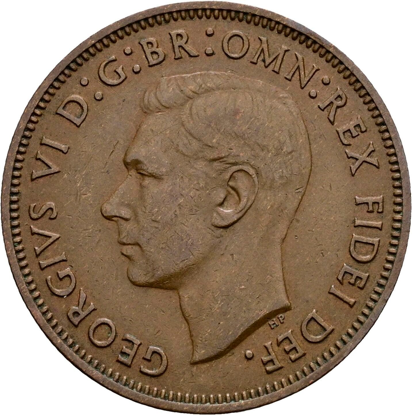 Half Penny Georg VI. (1936-1952) 1950 – Vorderseite