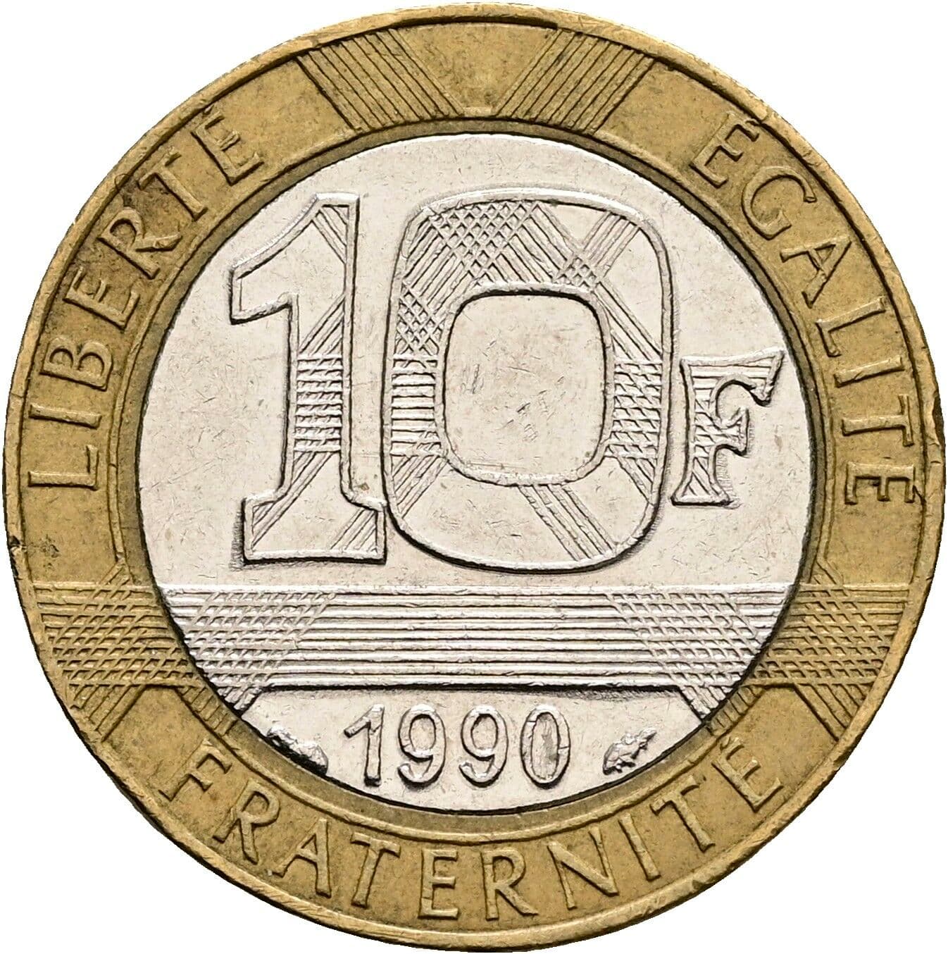 10 Francs 1990 – Vorderseite