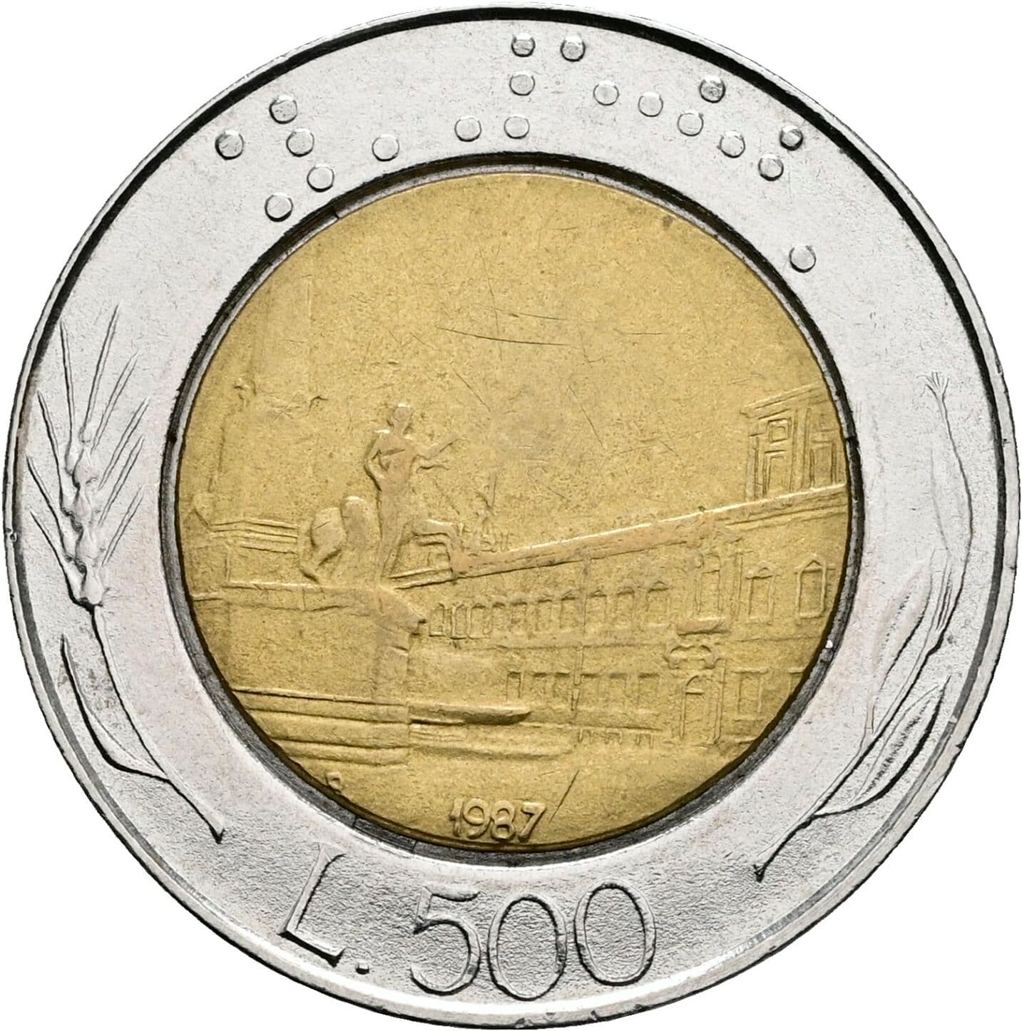500 Lire 1987 – Vorderseite