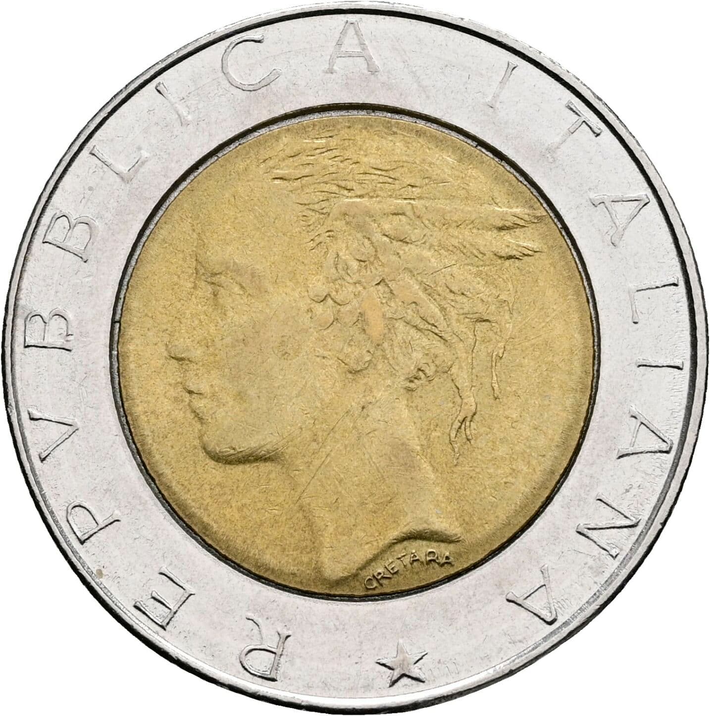 500 Lire 1987 – Vorderseite