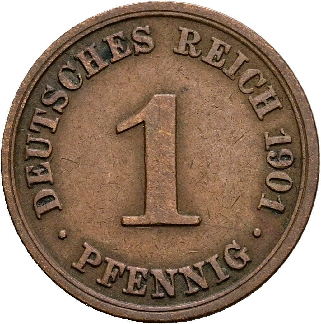 1 Pfennig 1901 A – Vorderseite