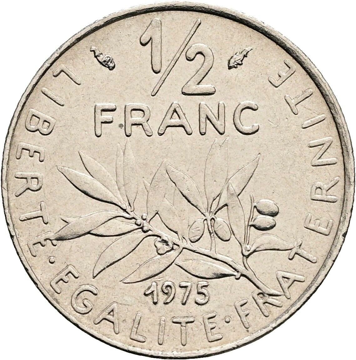 1/2 Franc 1975 – Vorderseite
