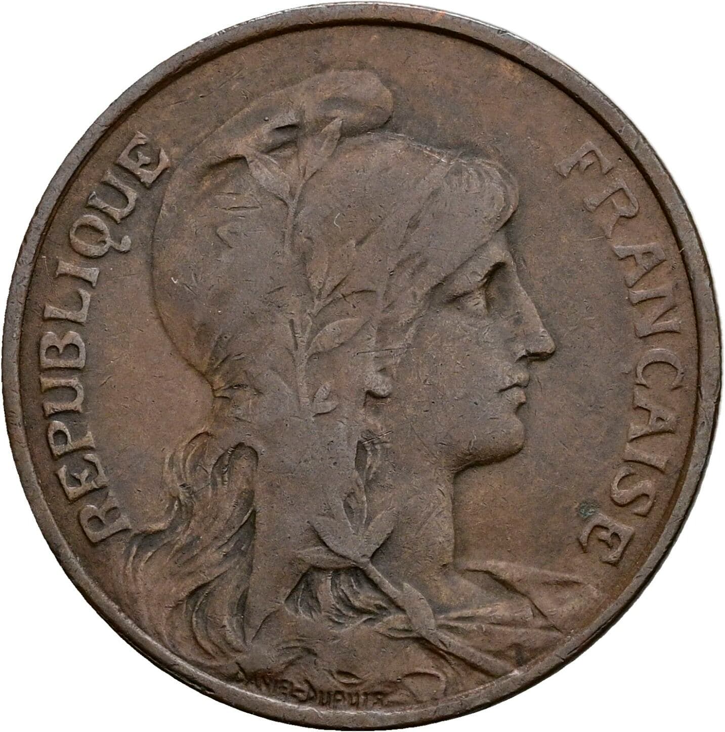 5 Centimes 1916 – Vorderseite