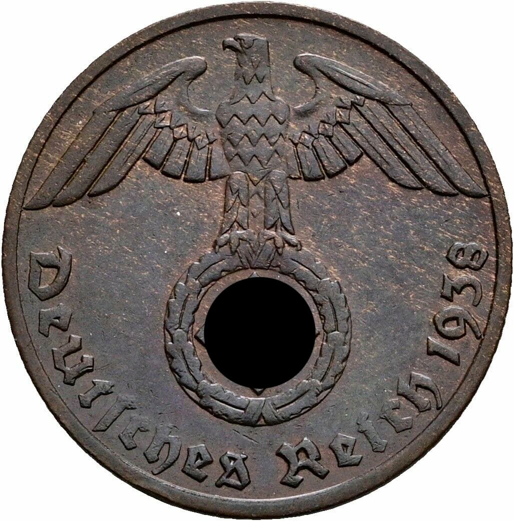 1 Reichspfennig 1938 A – Rückseite